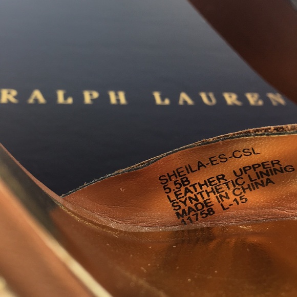 🤎RALPH LAUREN🤎BROWN SHEILA ESPADRILLE WEDGE SANDAL-SIZE 5.5B-NOT FOR SALE. - Picture 13 of 13